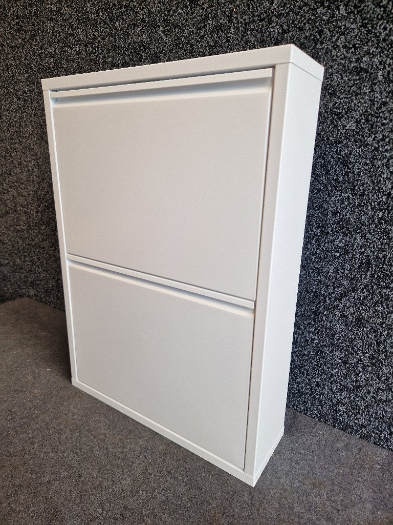 Metalen Schoenenkast 2 vakken WIT (nieuw), Ophalen, Nieuw, Overzichtelijk opbergen van schoenen