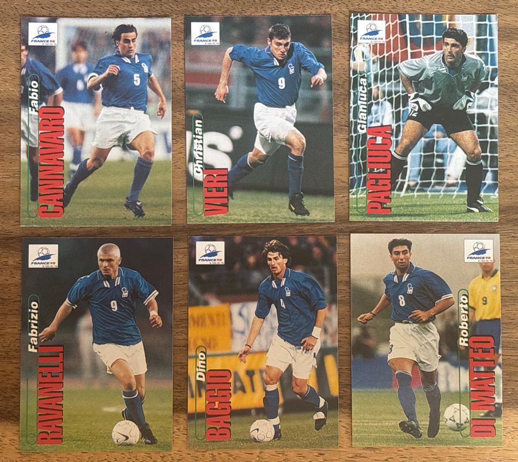Voetbalkaarten Italië WK 1998 - Panini France 98, Verzenden, Gebruikt, Buitenlandse clubs, Spelerskaart