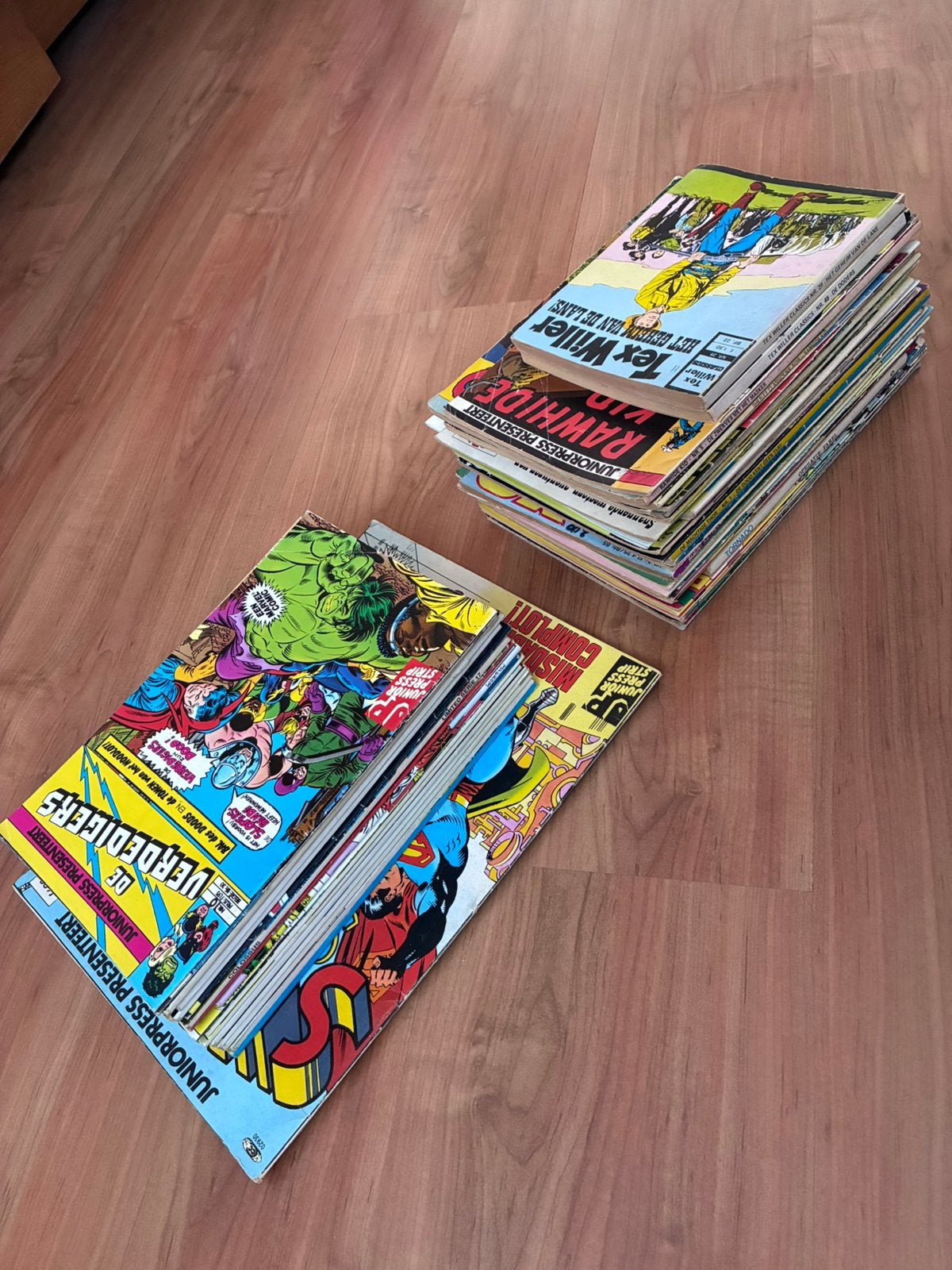 Stapel Oude Comics Strips 54x met name Classics, Juniorpress, Boeken, Meerdere comics, Ophalen, Gelezen, Amerika