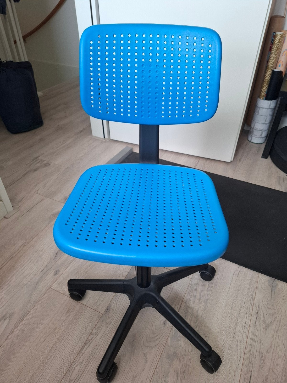 Blauwe bureaustoel, Ophalen, Gebruikt, Blauw, Bureaustoel