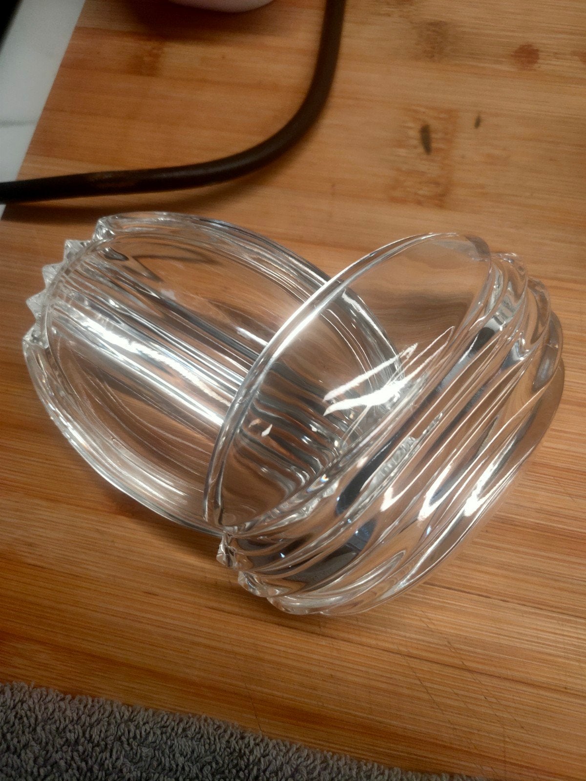 snuisterijen bakje Kristal glas, Ophalen of Verzenden