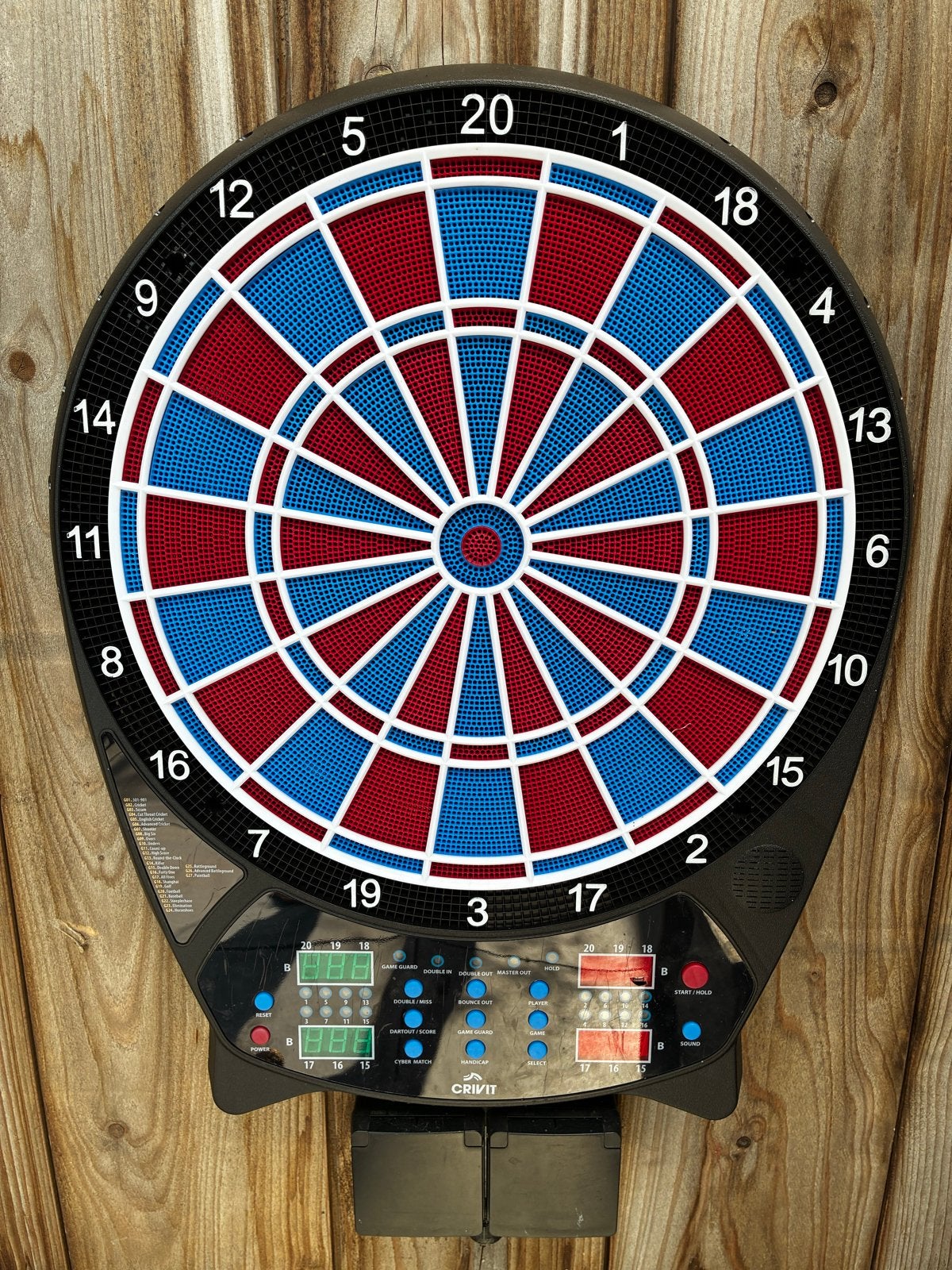 Crivit Elektronisch Dartbord met Soft Tip Darts, Sport en Fitness, Darts, Ophalen, Gebruikt, Dartbord met pijlen, Elektronisch
