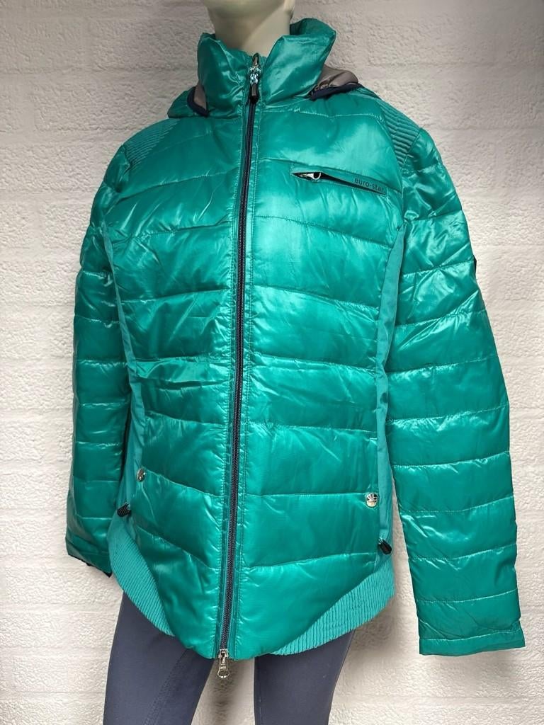 Euro-star gewatteerde jas petrol 42, Ophalen of Verzenden, Gebruikt, Dames, Bovenkleding