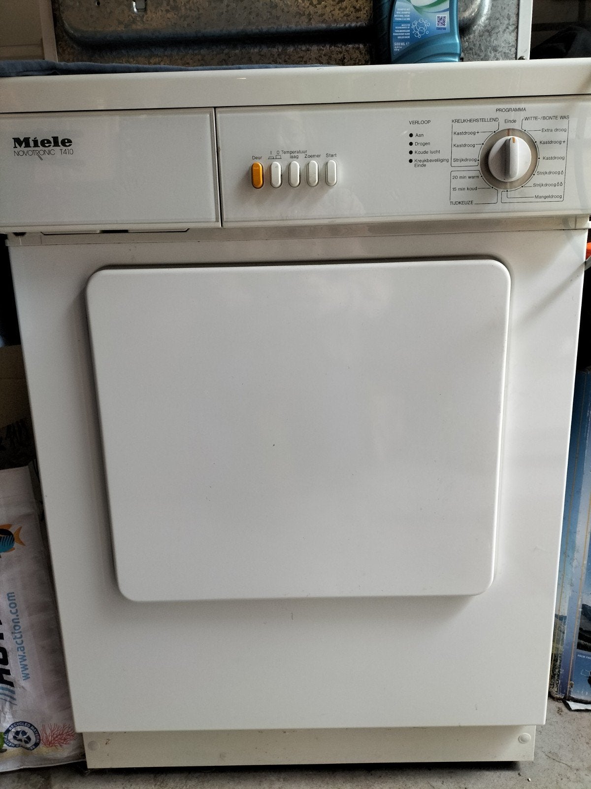 Miele Novotronic T410 Luchtafvoer Wasdroger, Ophalen, 6 tot 8 kg, Gebruikt, Luchtafvoer