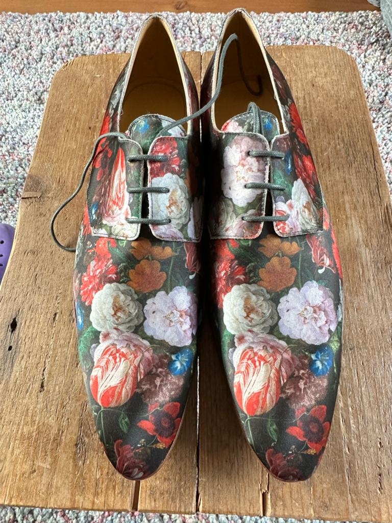Mascolori Nette Schoenen Bloemenprint Maat 46, Ophalen of Verzenden, Zo goed als nieuw, Overige kleuren, Veterschoenen