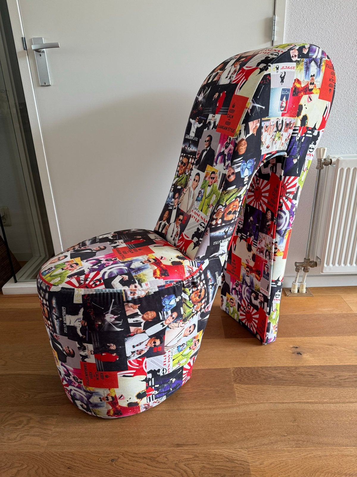 Unieke hak schoen stoel - Gangnam Style & Madonna design, Ophalen, Gebruikt, Overige kleuren, Eén