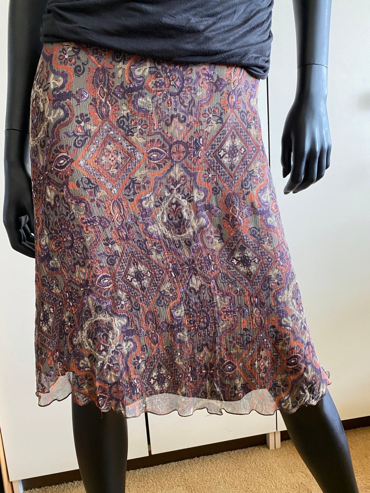 Vanilia rok maat 36 met paisley print zgan staat valt tot 38, Kleding | Dames, Rokken, Meerkleurig, Ophalen of Verzenden, Zo goed als nieuw