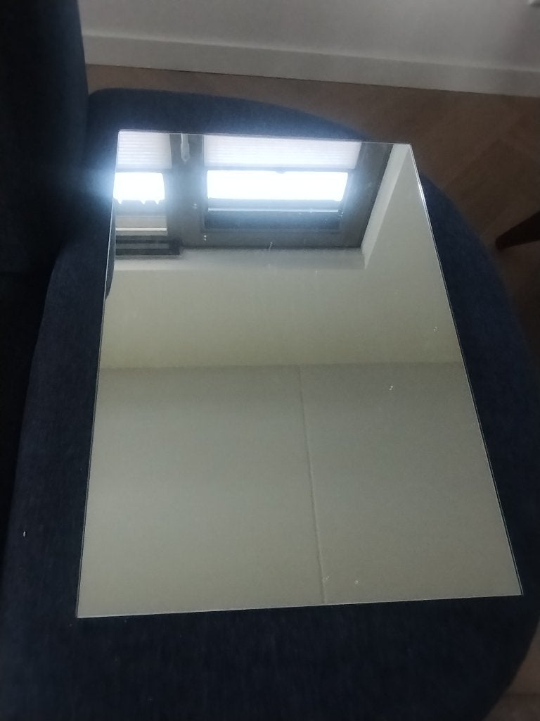 2 Spiegels 60 x 40 cm, Ophalen, Nieuw, Glas, Overige typen