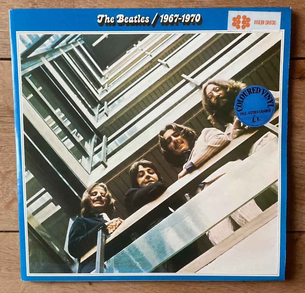 The Beatles 1967-1970, 2 LP, coloured blue vinyl, Ophalen of Verzenden, Gebruikt, 12 inch