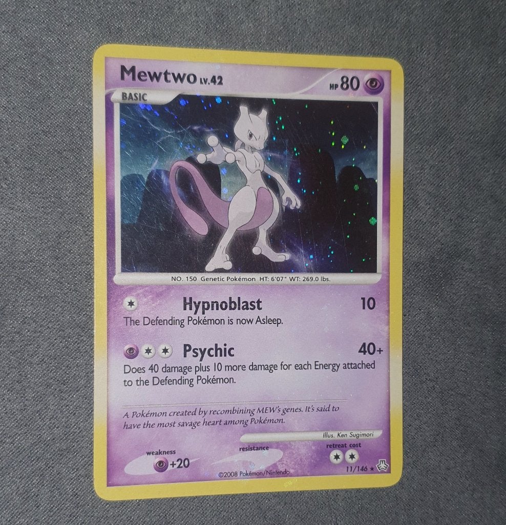 Mewtwo 11/146 Holo, Ophalen, Zo goed als nieuw, Losse kaart, Foil