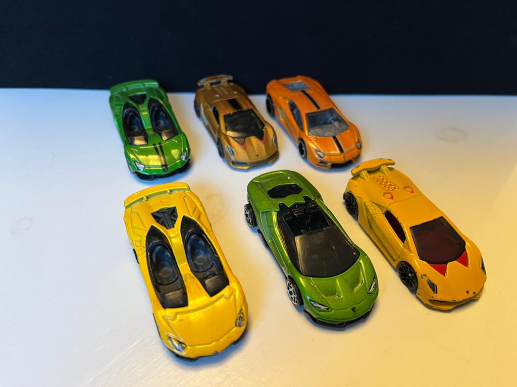 Set 12 lamborghini modelauto's, Ophalen of Verzenden, Gebruikt, Auto