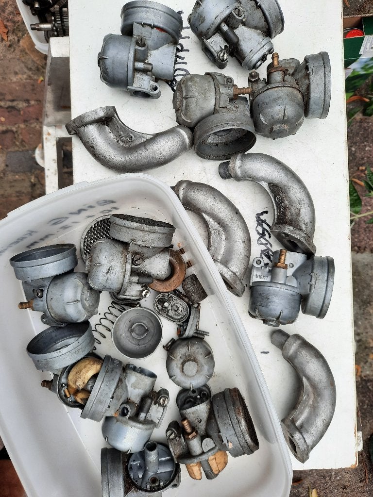partij kreidler BING 10 en 12 mm onderdelen, Ophalen, Gebruikt, Carburateur