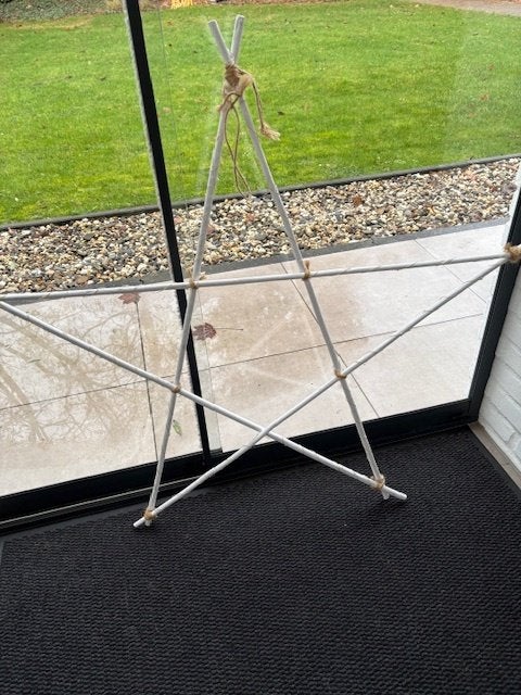 Houten kerstster, 1m, Ophalen, Zo goed als nieuw