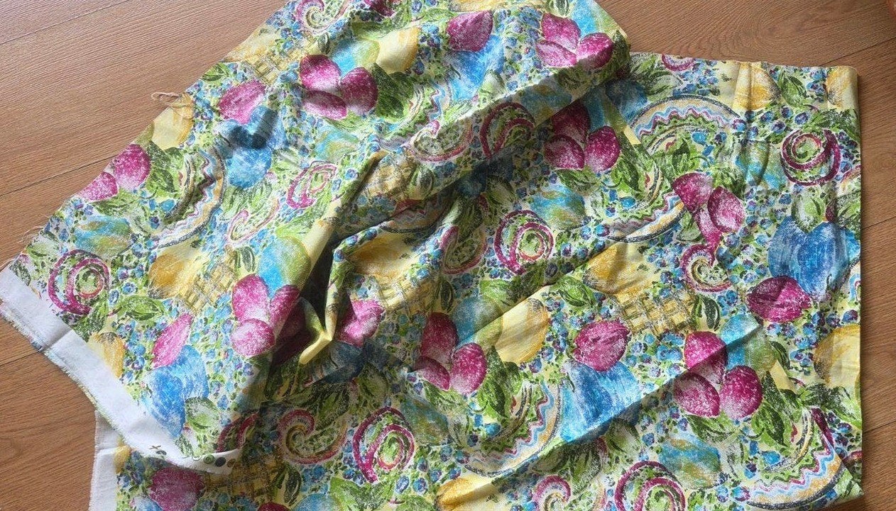 Lap zomerkatoen, Hobby en Vrije tijd, Stoffen en Lappen, Meerkleurig, 120 cm of meer, Ophalen of Verzenden, Zo goed als nieuw