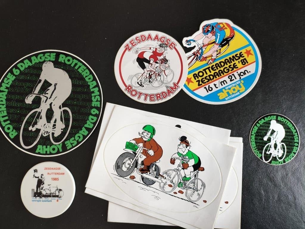 Vintage Rotterdamse Zesdaagse Stickers, Ophalen of Verzenden, Gebruikt, Sport