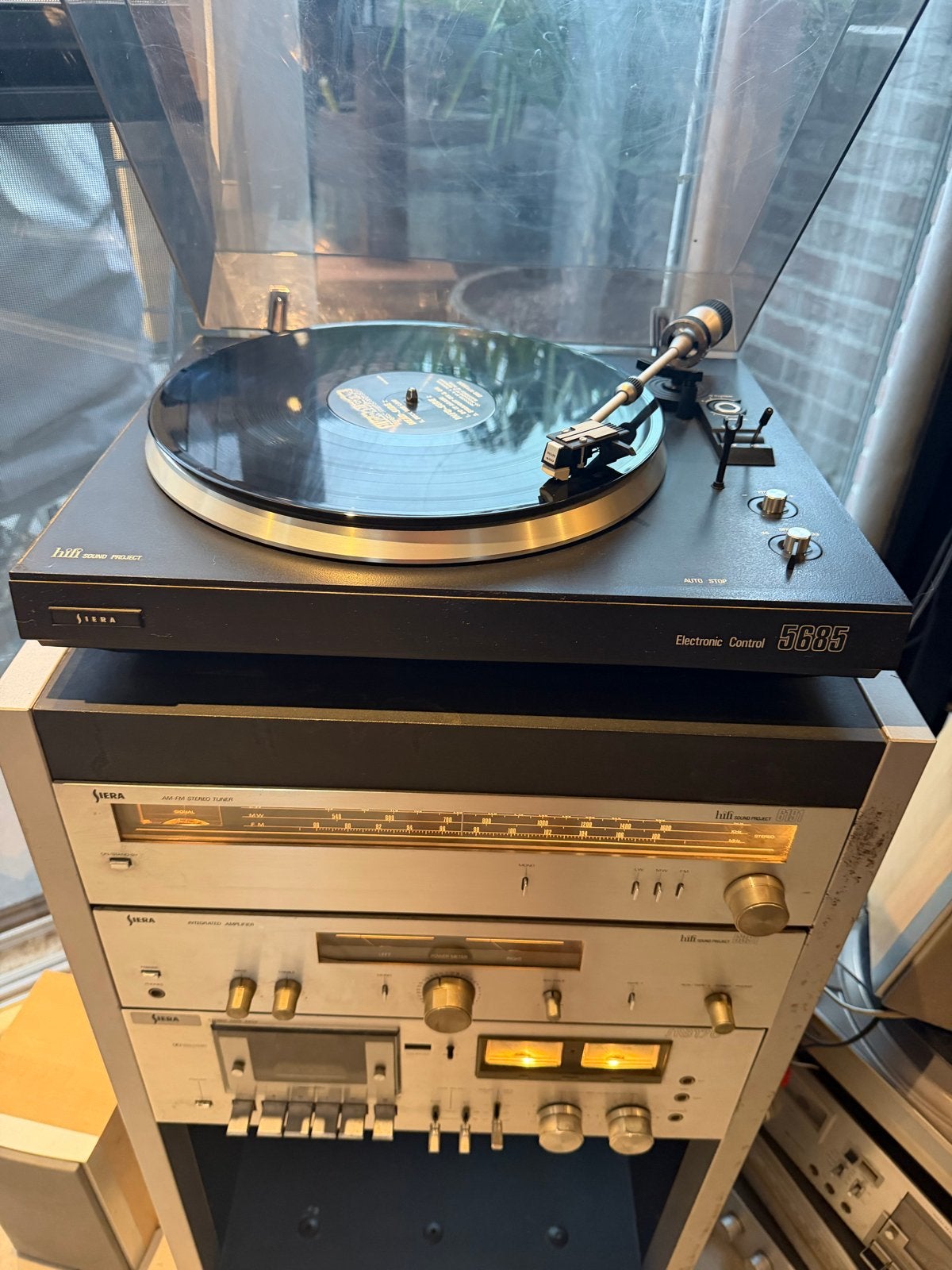 Philips erres Siera Electronic Control 5685 Platenspeler, Ophalen of Verzenden, Gebruikt, Platenspeler, Overige merken