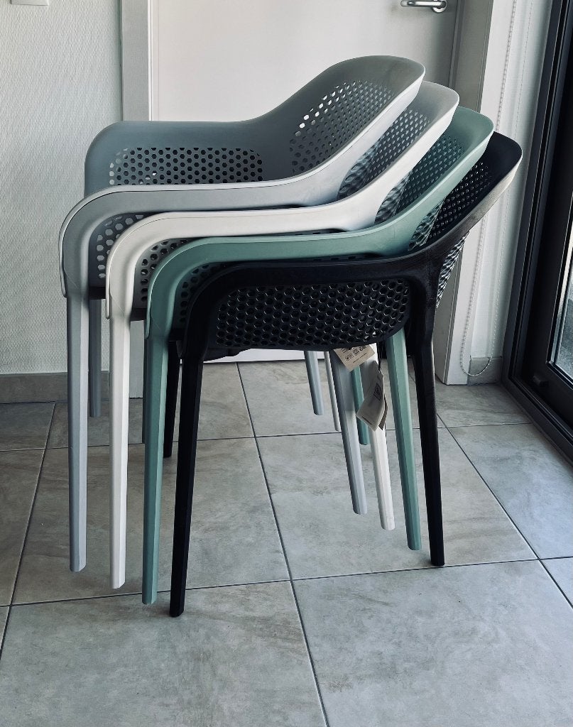 Design tuinstoel Atra 4st nieuw / Lounge chair, Ophalen, Nieuw, Kunststof, Stapelbaar