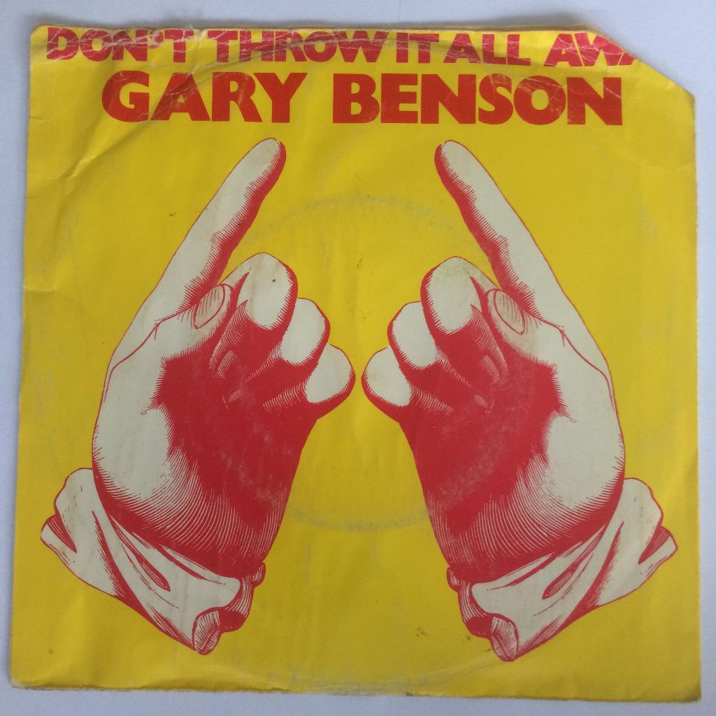 Gary Benson Don't Throw It All Away 7" FH 70s rock glam 1975, Gebruikt, Overige genres, 7 inch, Single