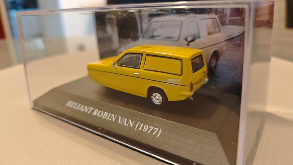 Reliant Robin Van (1977) Modelauto - Geel, Ophalen of Verzenden, Zo goed als nieuw, Overige typen