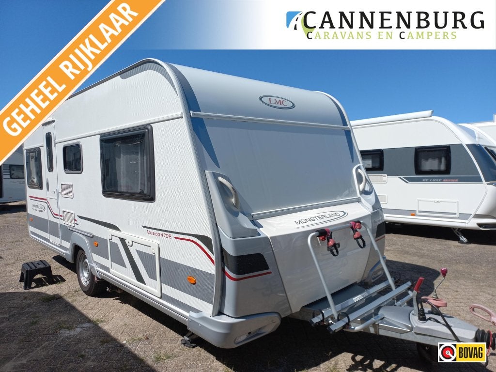 LMC Musica 470 E Unico-mover-fietsdrag-etc, Caravans en Kamperen, Caravans, Overige typen, Bedrijf, Treinzit, Schokbreker