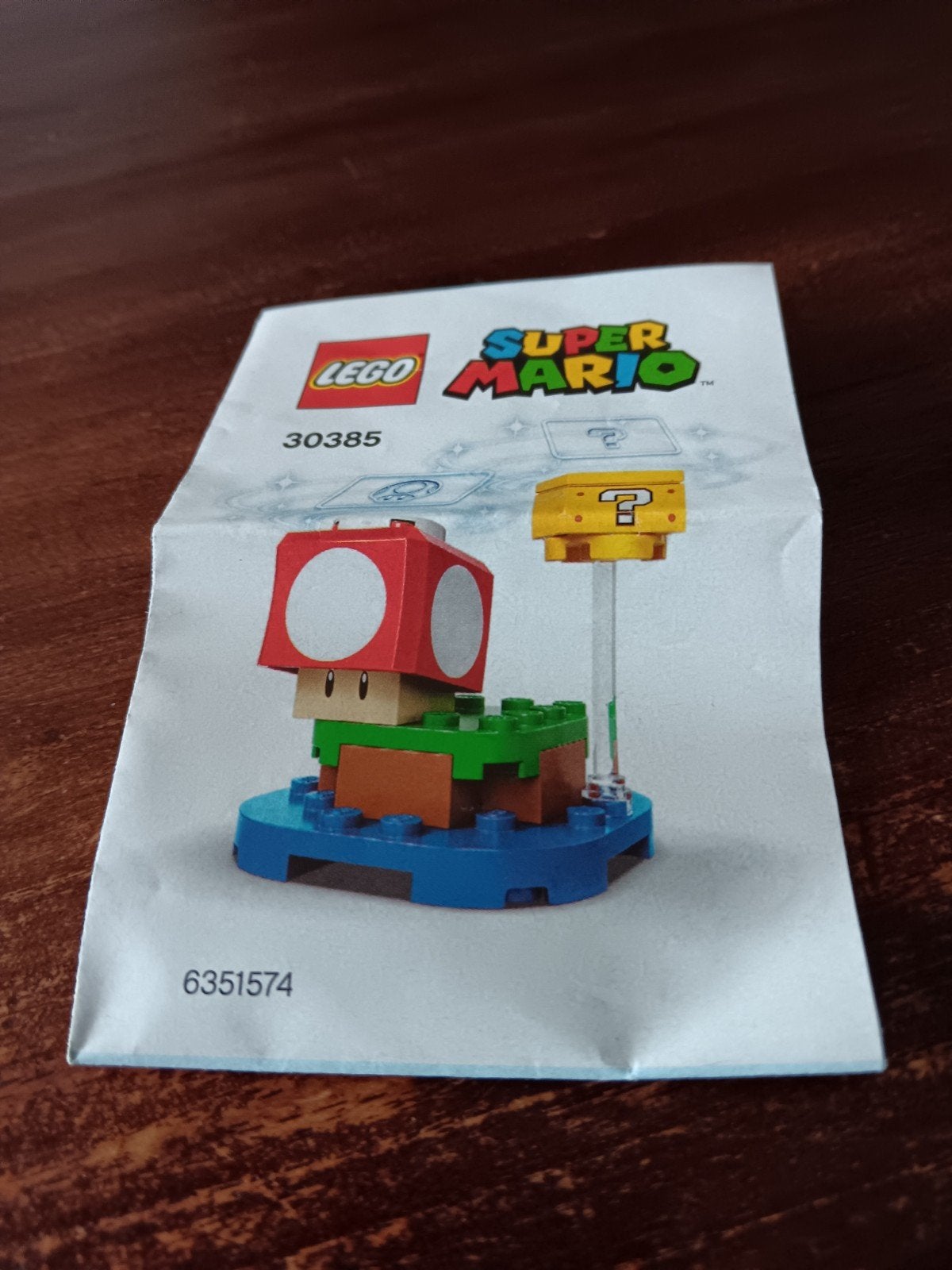 LEGO Super Mario 30385 Paddenstoel en Vraagtekenblok, Ophalen of Verzenden, Zo goed als nieuw, Overige merken