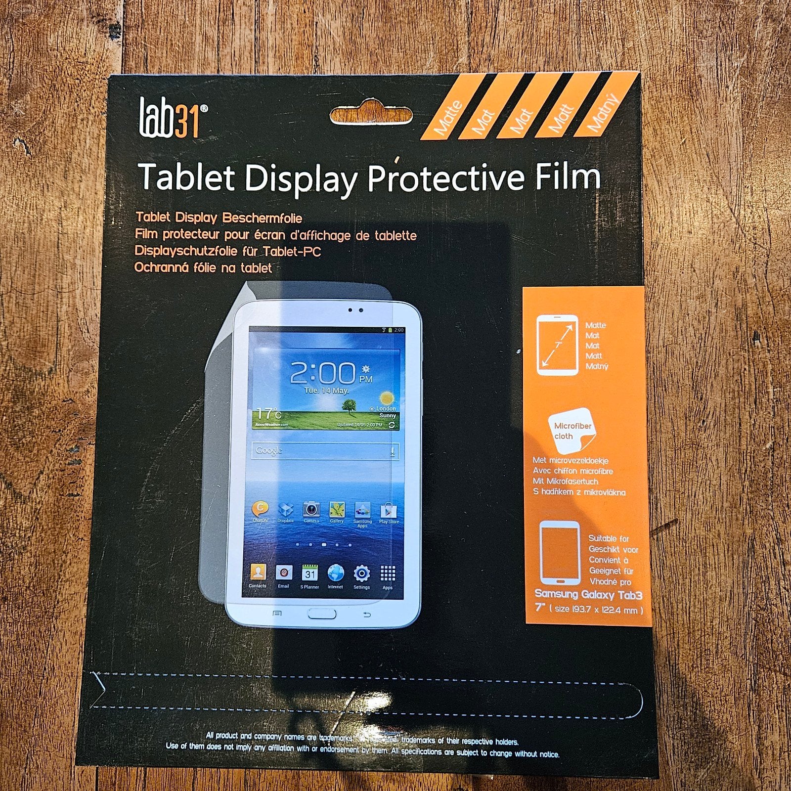 Lab31 Tablet Display Beschermfolie Samsung Galaxy Tab3 7", Tablet Display Protective Film (Samsung Galaxy Tab3), Lab31, Nieuw