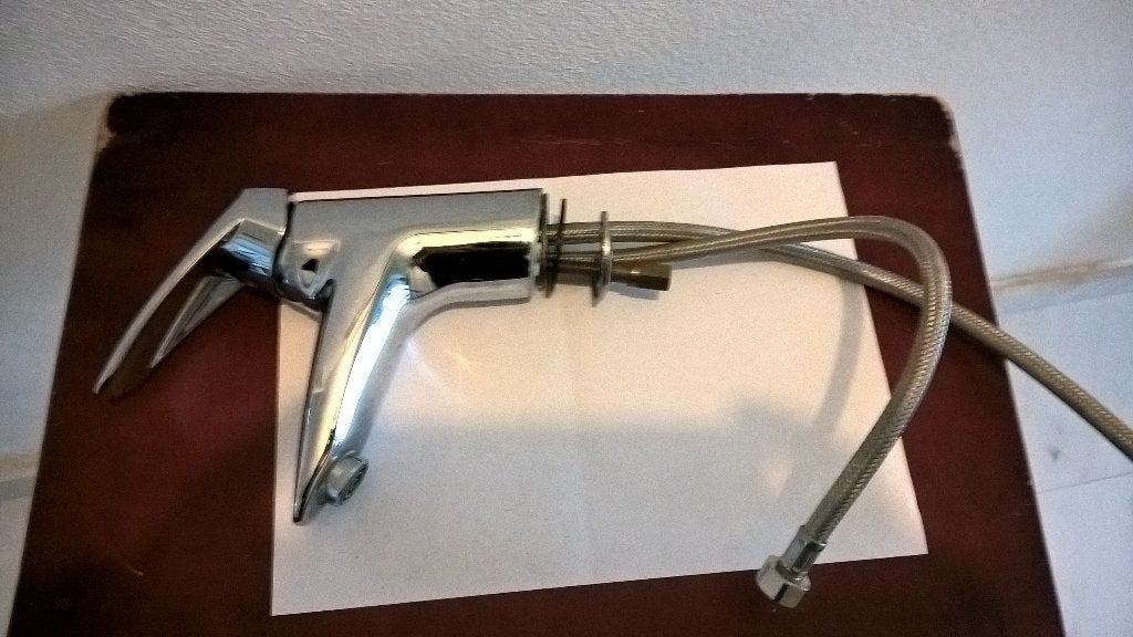 TE koop aangeboden mooi kraan doe gepast bod, Ophalen of Verzenden, Zo goed als nieuw, Rvs, Kraan