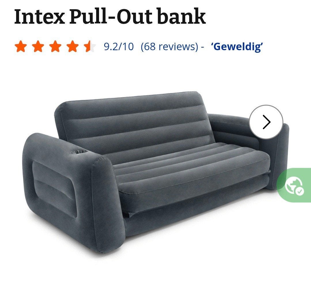 intex lounge bank., Ophalen of Verzenden, Zo goed als nieuw, 2-persoons