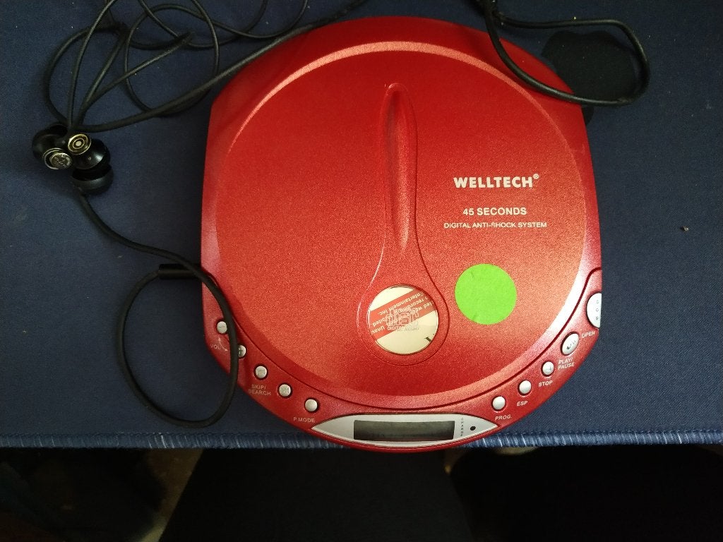WELLTECH 40676A/TCDP61 CD Portable CD-Player, Ophalen of Verzenden, Discman