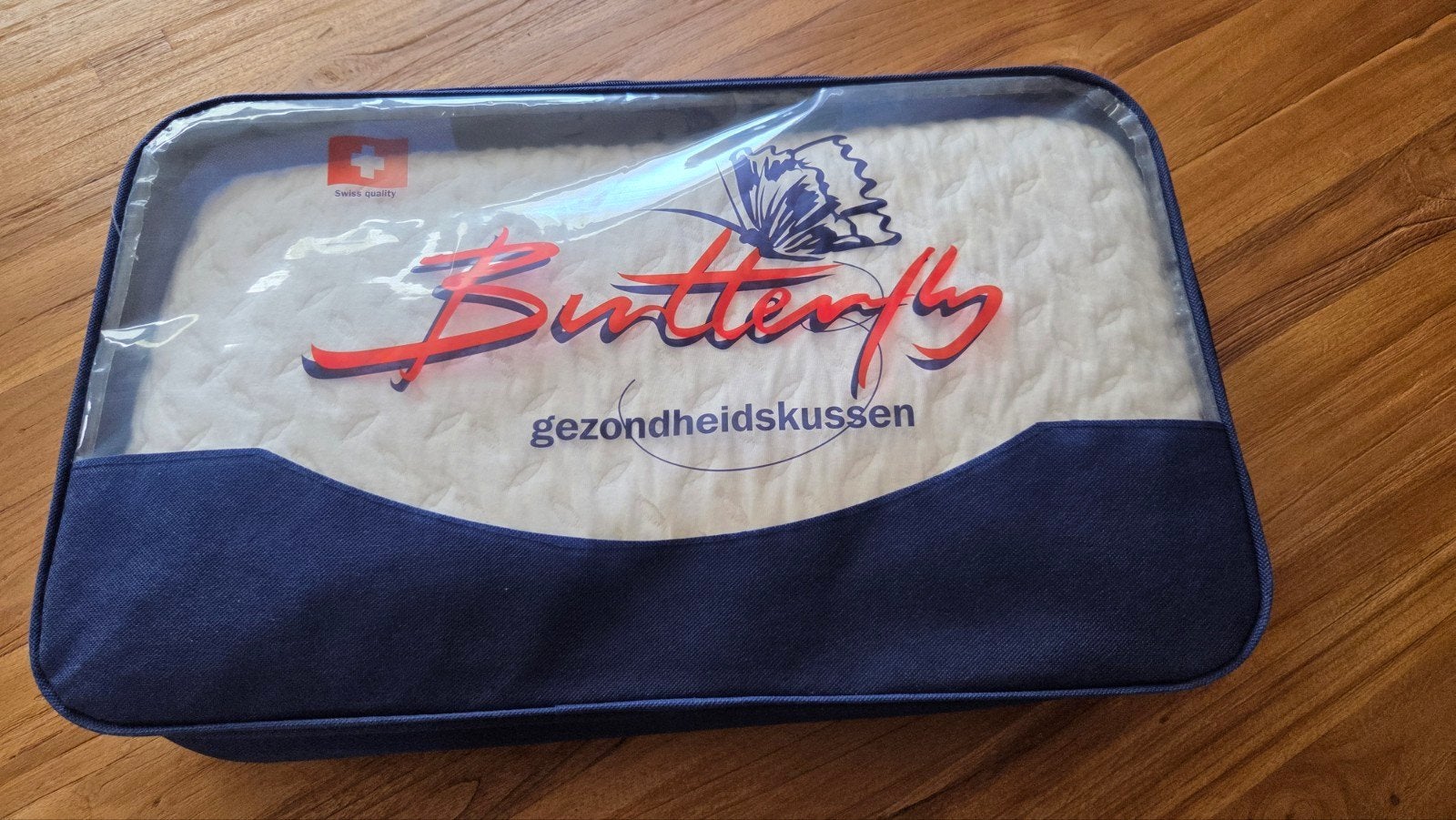 Mahoton Kussen Butterfly Soft 12 cm, Eenpersoons, Wit, Katoen, Ophalen of Verzenden