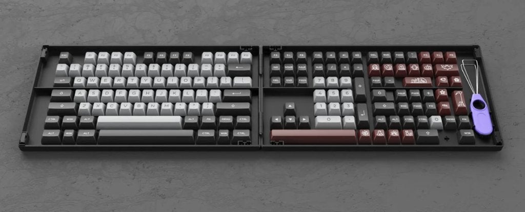 Akko Dracula Castle Keycap Set (198-key), Computers en Software, Ophalen of Verzenden, Qwerty, Zo goed als nieuw, Akko