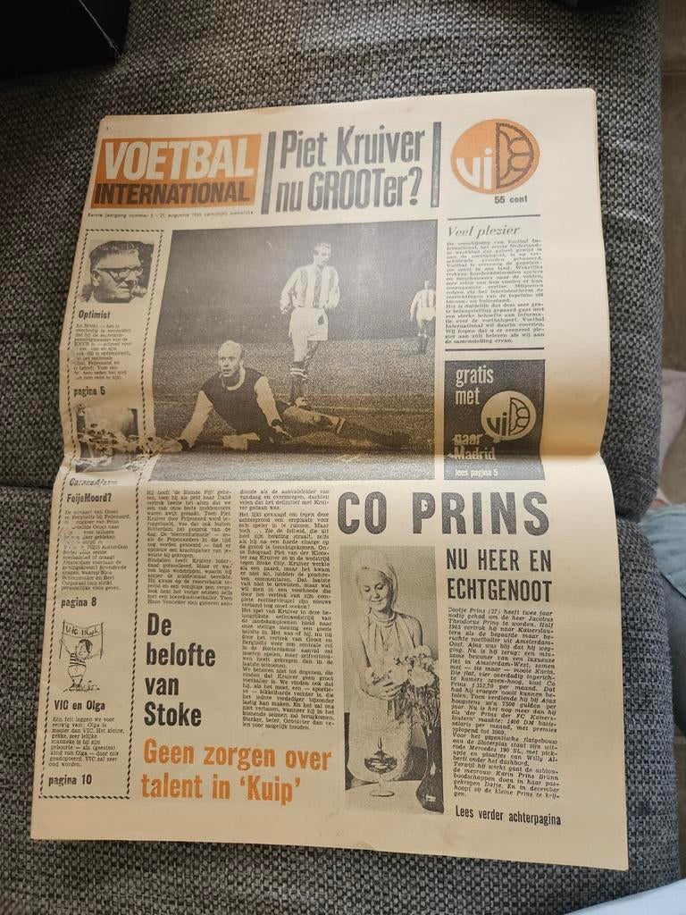 Voetbal International - 21 Augustus 1968, Ophalen of Verzenden, Gelezen, Sport en Vrije tijd