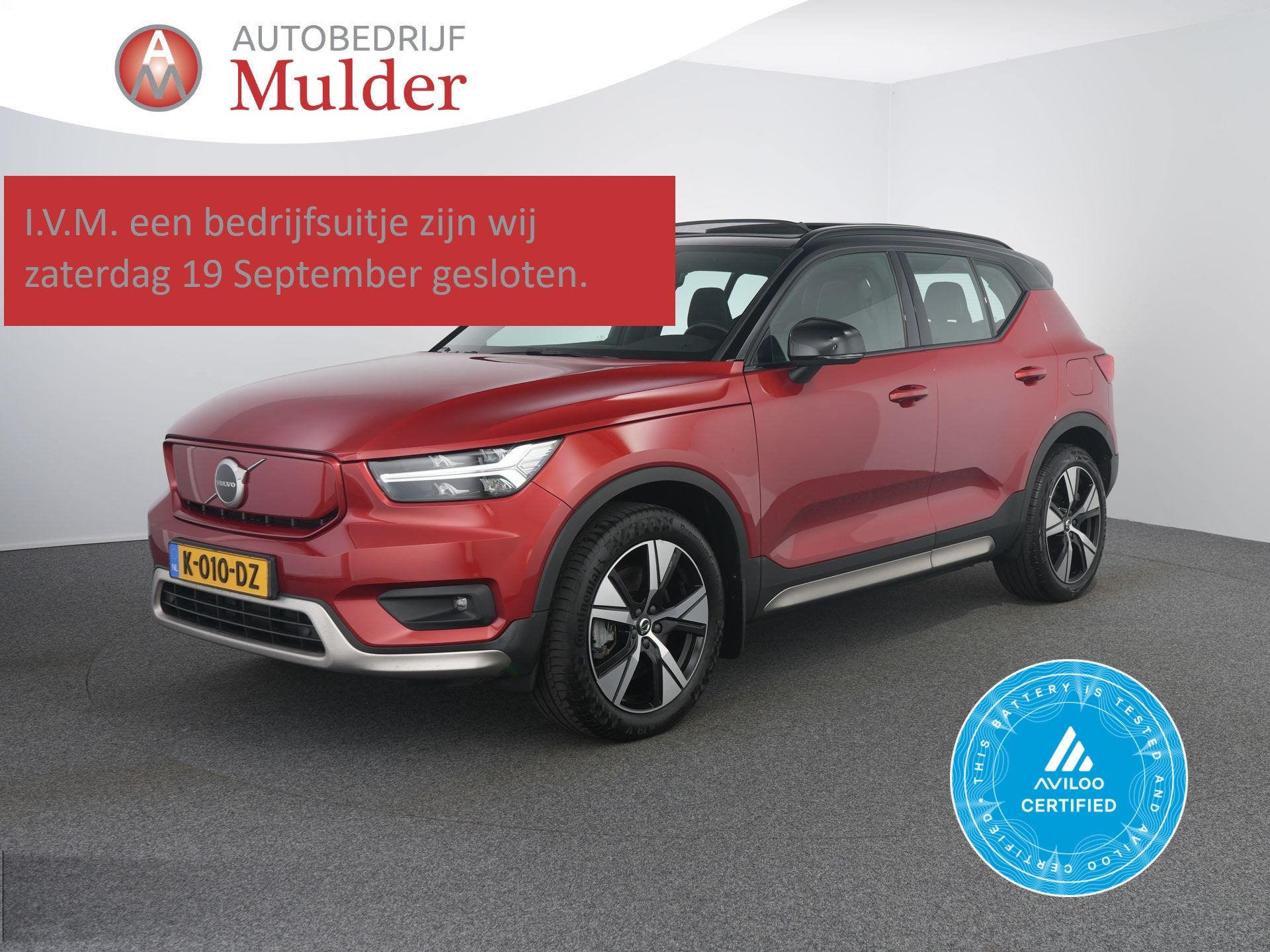 Volvo XC40 Recharge P8 AWD R-Design | Zwenkhaak | Pano | Lee, Auto's, 34 min, Gebruikt, Overige kleuren, 430 km