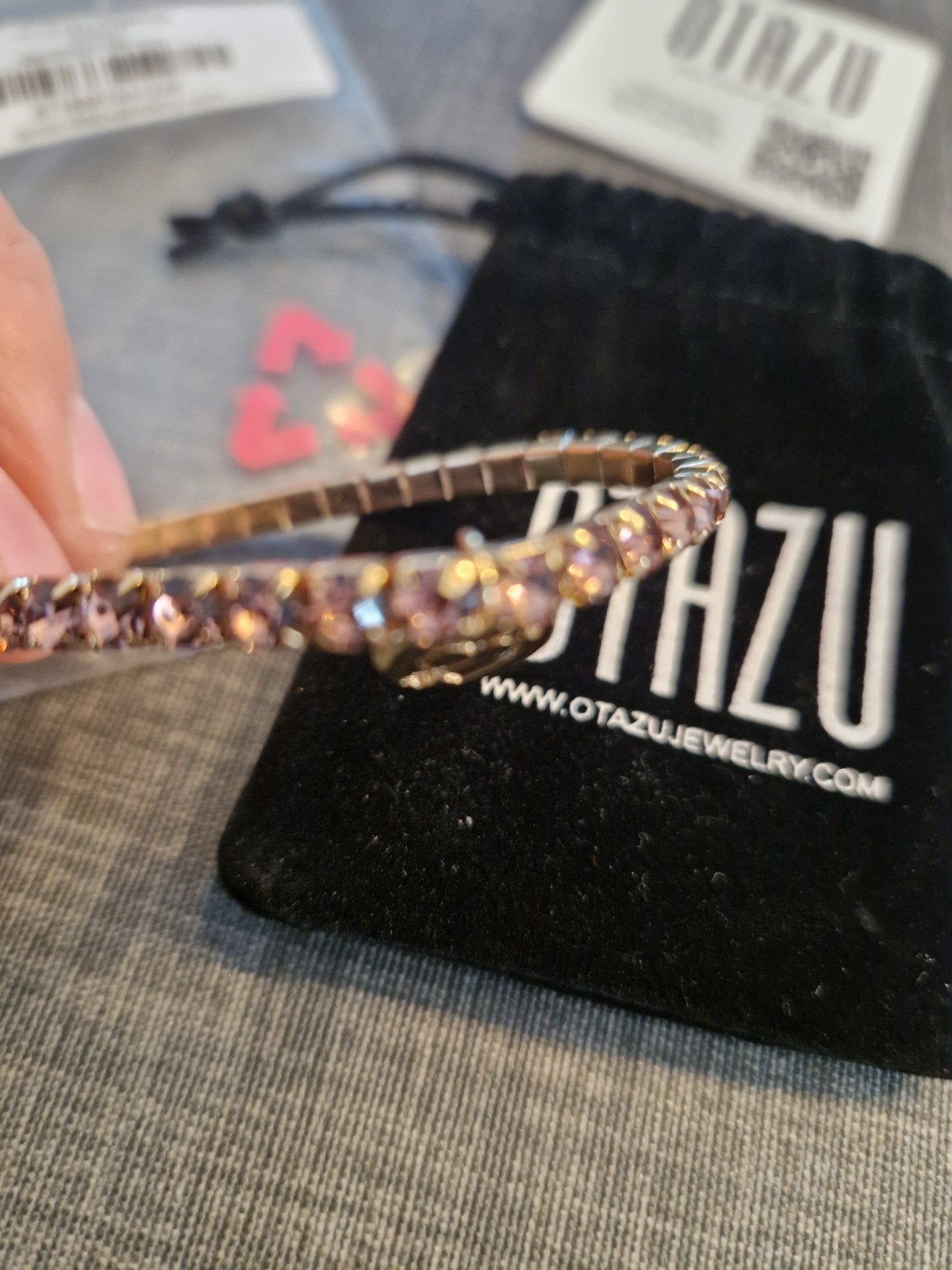 Otazu CLA125814 Blush Armband met Kristallen, Met kristal, Overige materialen, Nieuw, Ophalen of Verzenden