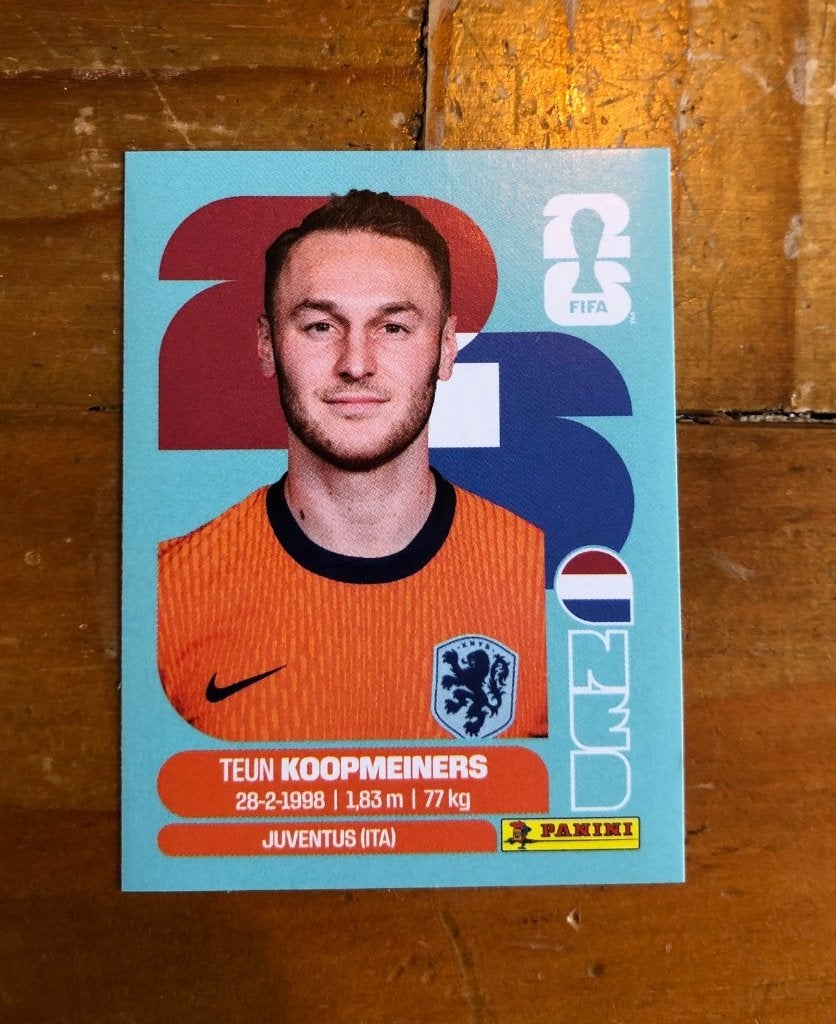 Panini WK 2026 - Teun Koopmeiners, Ophalen of Verzenden, Nieuw, Sticker
