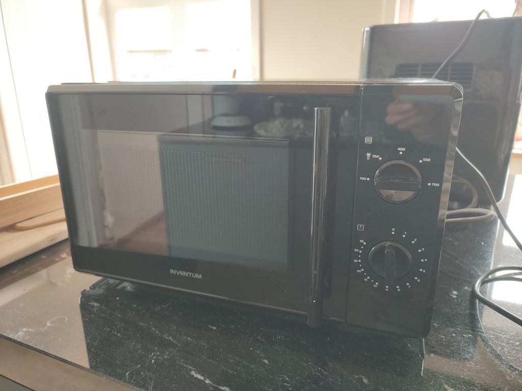 Zwarte Inventum magnetron, Ophalen, Zo goed als nieuw, Oven
