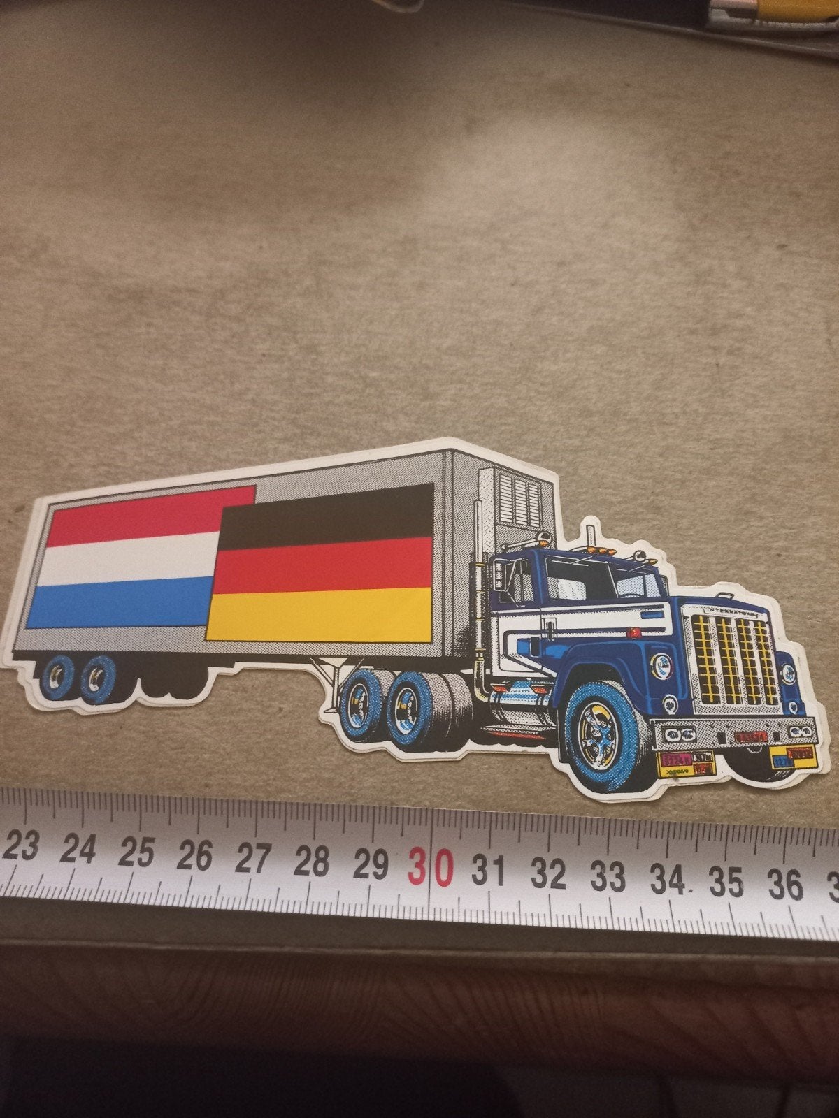 Vrachtwagen Sticker met Nederlandse en Duitse Vlag, Ophalen of Verzenden