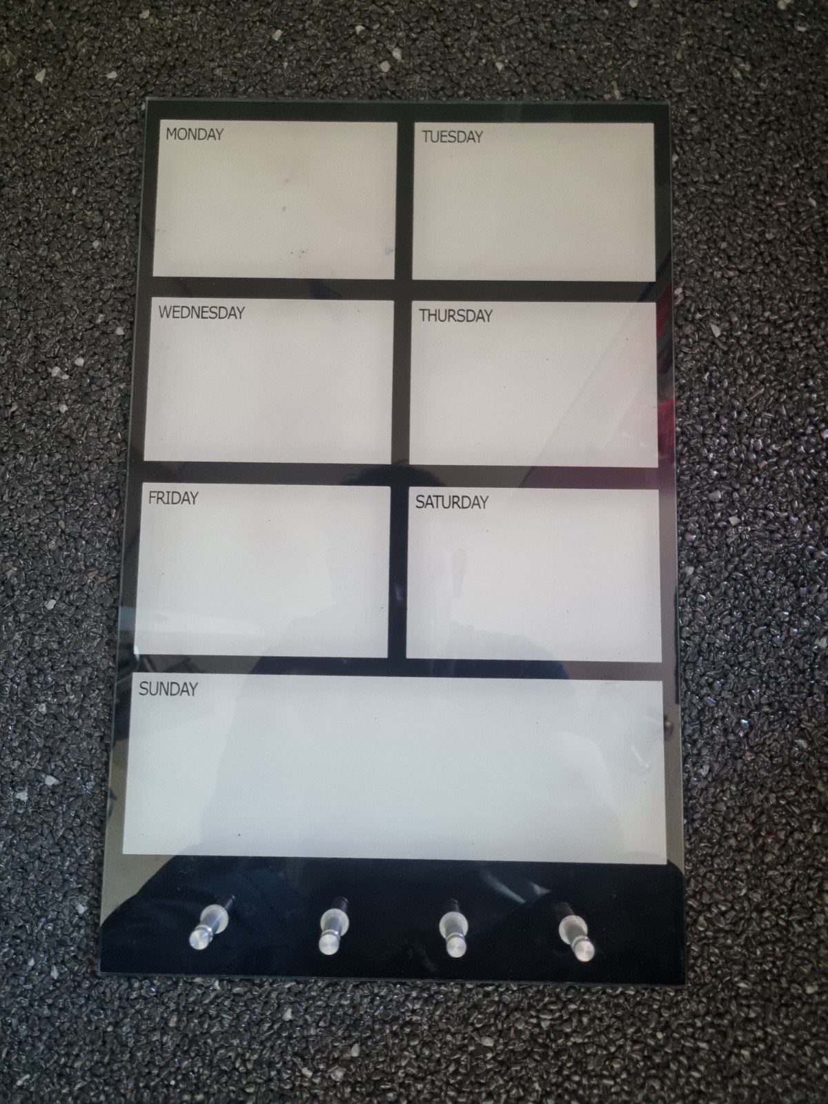 Glazen Planbord Magnetisch met Haakjes - Modern Design, Ophalen of Verzenden