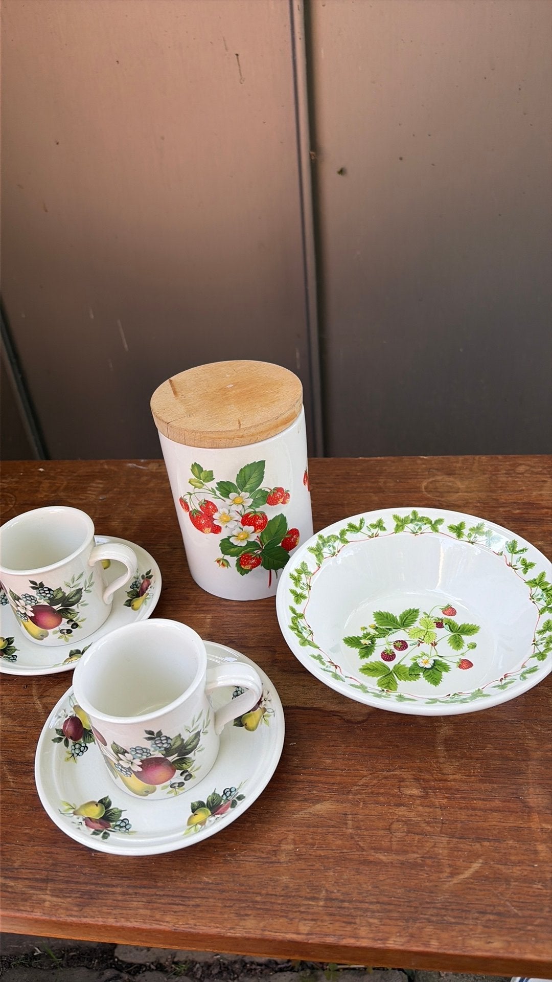 Portmeirion servies Summer Strawberries, Huis en Inrichting, Keuken | Servies, Ophalen of Verzenden, Porselein, Overige stijlen