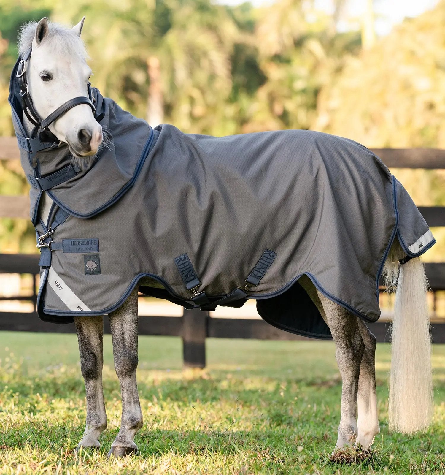 Horseware RHINO hexstop plus 0 gram pony regendeken 5.9 175, Ophalen of Verzenden, Zo goed als nieuw