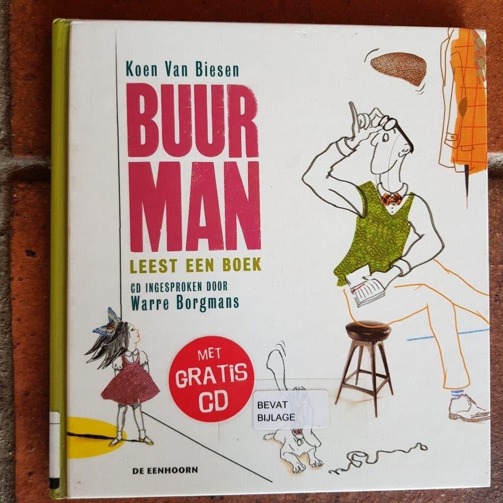 Buurman leest een boek, Koen van Biesen, Gelezen, Koen van Biesen, 5 of 6 jaar, Fictie algemeen
