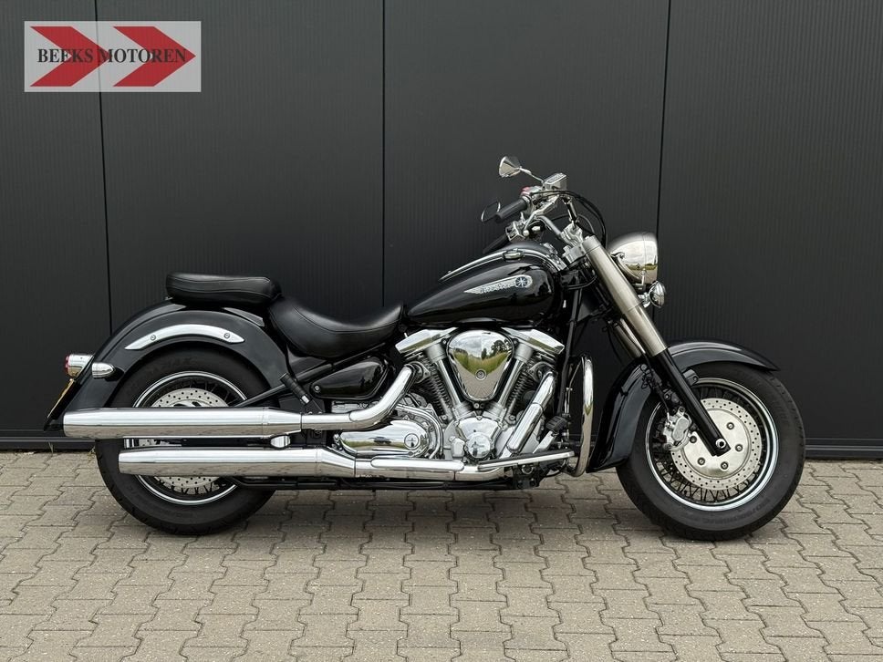 NIEUWSTAAT YAMAHA XV 1600 WILDSTAR 2002 - Prachtig geluid!, Motoren, 2 cilinders, Bedrijf, Onbekend, Meer dan 35 kW
