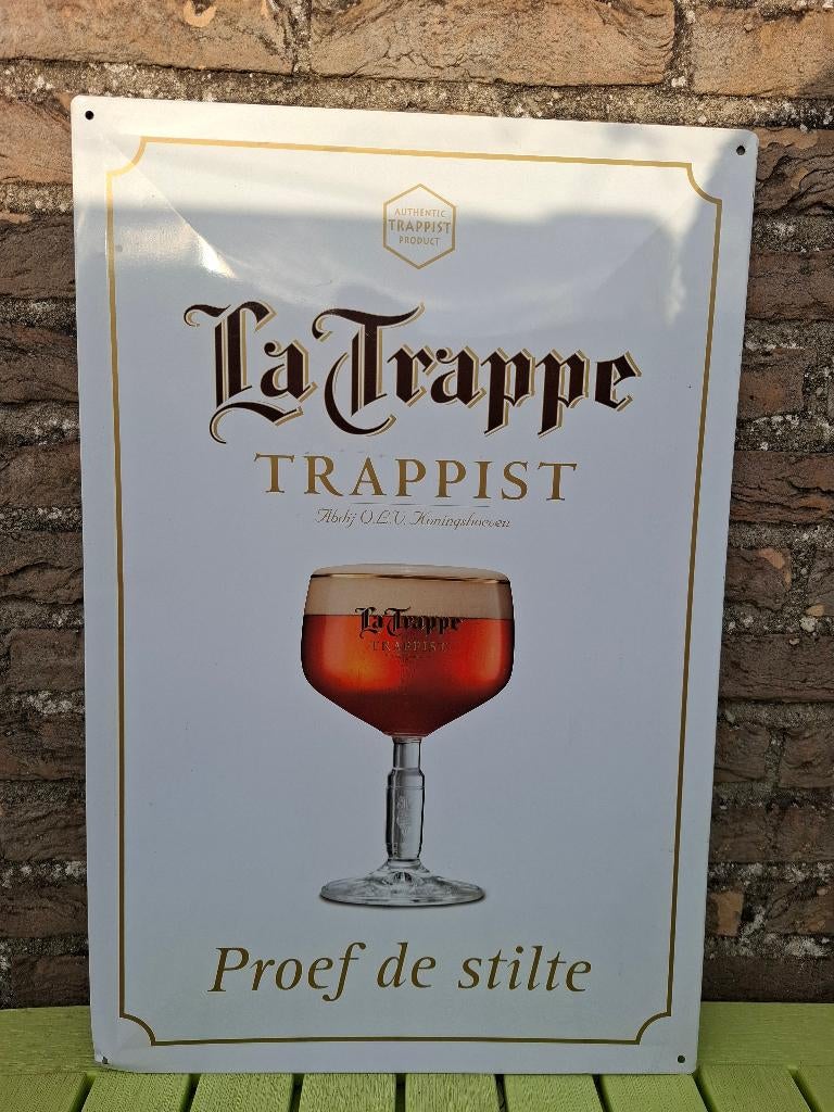 Groot reclamebord La Trappe, Verzamelen, Biermerken, Nieuw, Reclamebord, Plaat of Schild, La Trappe, Ophalen of Verzenden