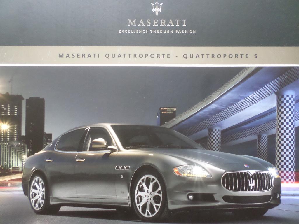 Maserati Quattroporte & S Brochure, Ophalen of Verzenden, Zo goed als nieuw, Overige merken