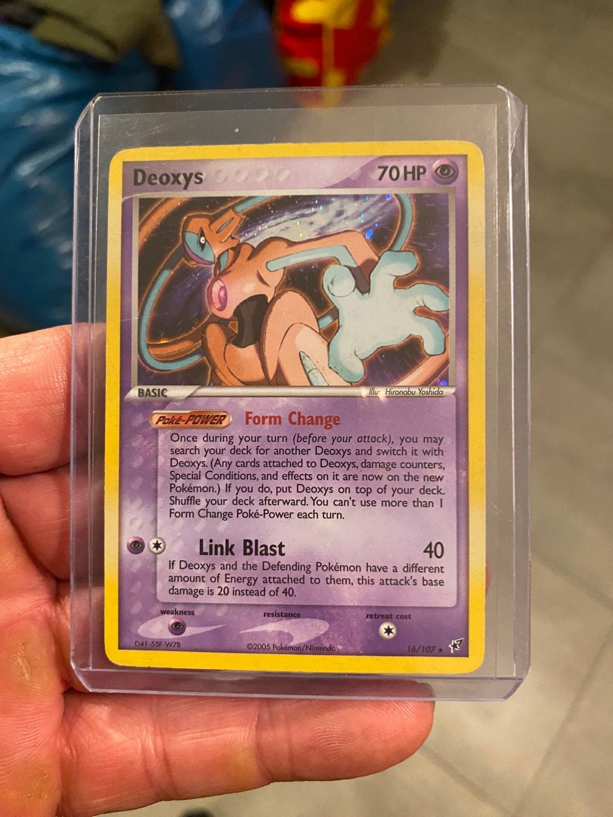 Deoxys holo kaart, Verzenden, Zo goed als nieuw