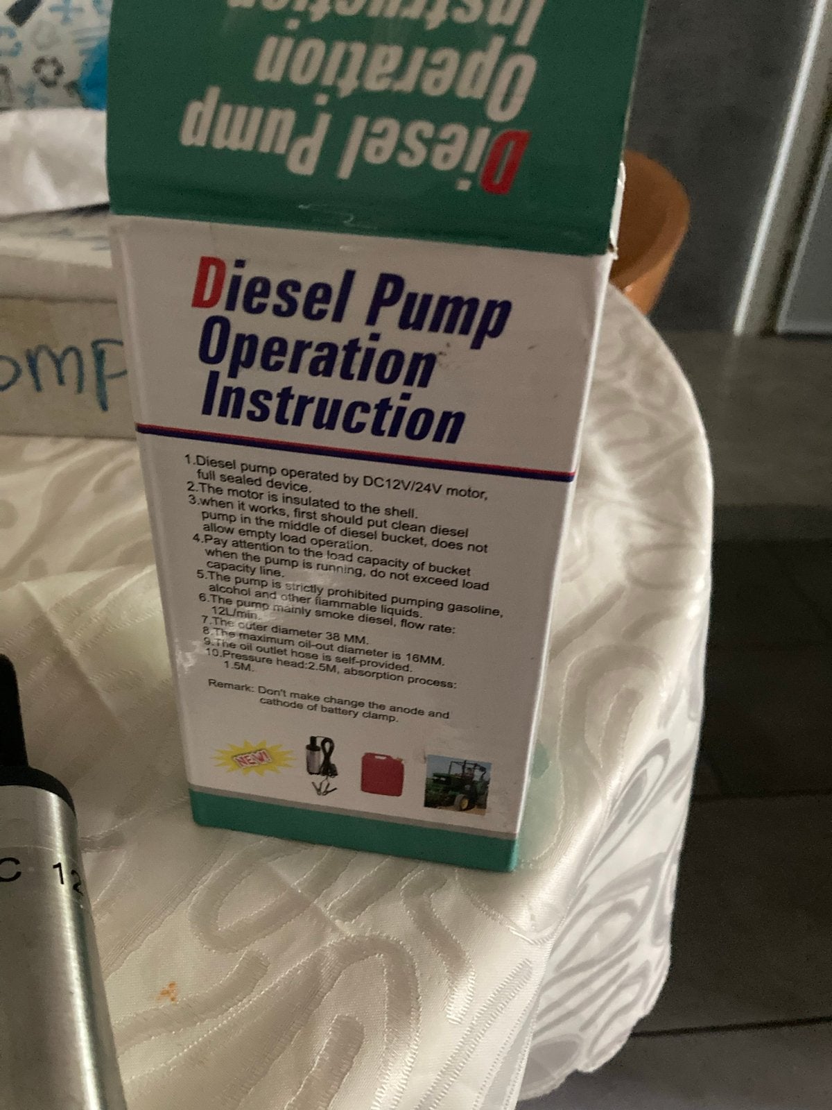 Draagbare Diesel Pomp 12V/24V - Brandstofoverdracht, Ophalen