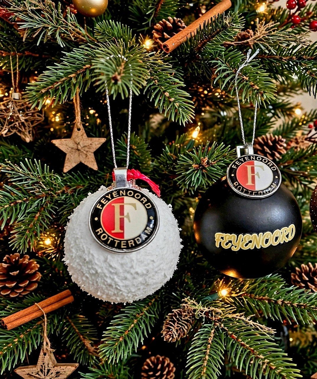 Feyenoord Kerstballen, Ophalen of Verzenden