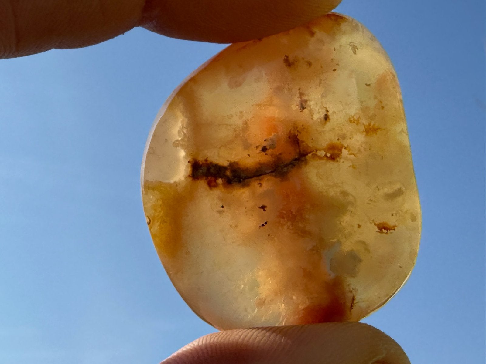 Bloemagaat handsteen palmsteen mineralen, Ophalen of Verzenden, Mineraal