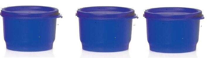 Tupperware Snackcup 120ml Blauw Set van 3 Nieuw Laatste, Blauw, Nieuw, Ophalen of Verzenden, Bak of Kom