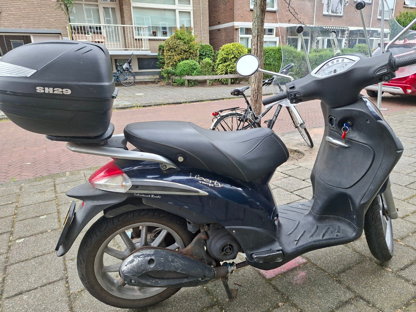 Piaggio Liberty 50cc Scooter - Blauw, Inclusief Topkoffer, Ophalen, Gebruikt, Benzine, Overige modellen